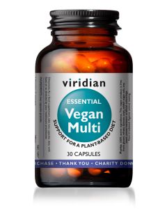Viridian Essential Vegan Multi 30 Vegetarian Capsules