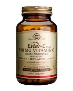 Solgar Ester-C(R) Plus 500 mg Vitamin C 100 Vegetable Capsules