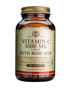 Solgar Vitamin C 1000 mg with Rose Hips Tablets 100