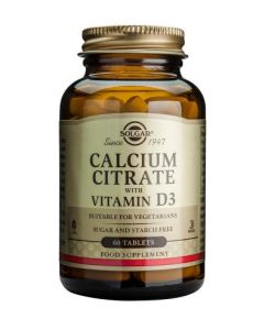 Solgar Calcium Citrate with Vitamin D3 Tablets 60