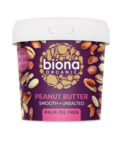 Biona Organic Smooth Peanut Butter 1kg 