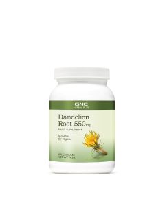 GNC Herbal Plus® Dandelion Root  550mg 100 Vegetarian Capsules