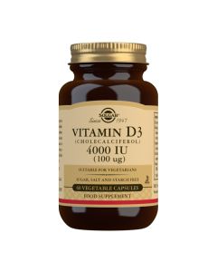 Solgar® Vitamin D3 4000 IU (100 µg) - 60 Vegetable Capsules