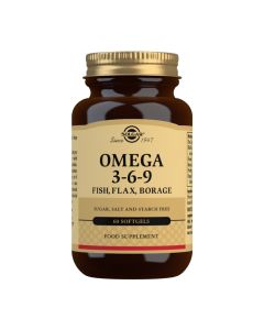 Solgar® Omega 3-6-9 Fish, Flax, Borage - 60 Softgels