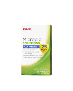GNC Microbio Solutions Plus Immune, 25 Billion CFUs - 30 Capsules