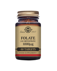 Solgar Folate 1000µg (as Metafolin(R)) Tablets 60 