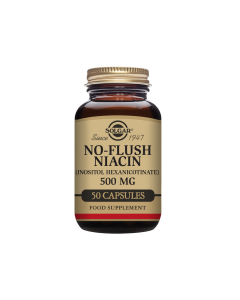 Solgar® No Flush Niacin 500 mg Vegetable Capsules - Pack of 50