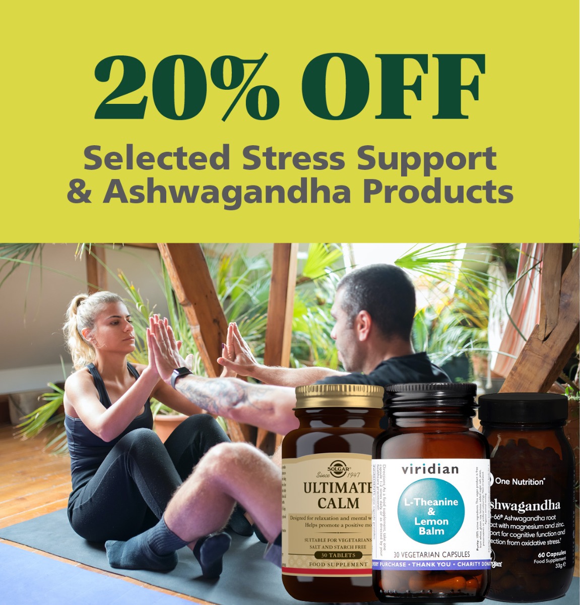 Stress Support & Ashwagandha 20% Off