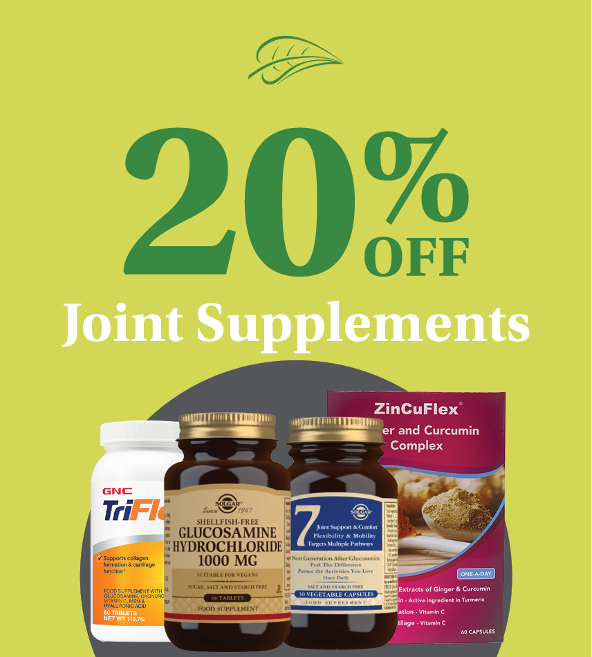 SELECTED PRODUCTS FOR JOINTS 20% OFF